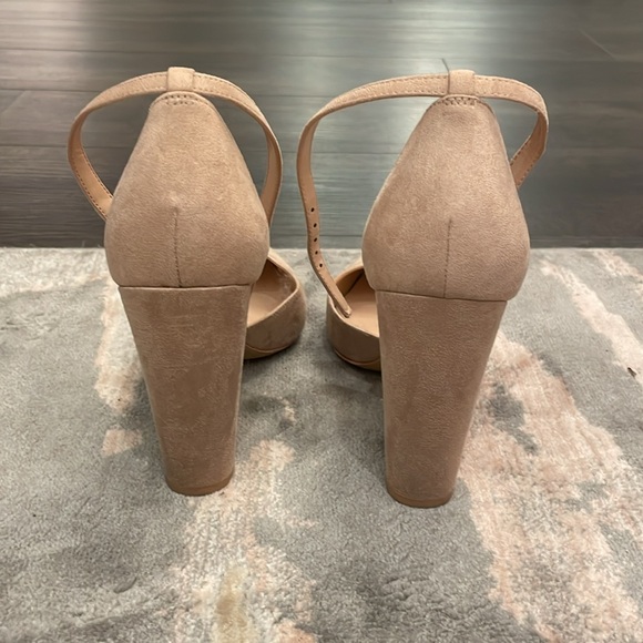 Baby Pink Suede Block Heel by Aldo - Picture 3 of 4